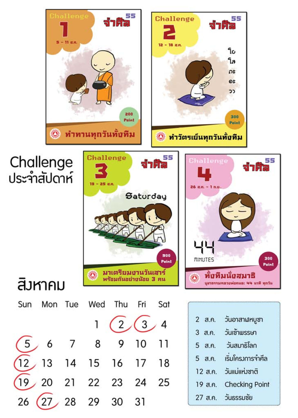 กิจกรรมและคะแนนประจำสัปดาห์ในเวียดนาม นิตยสาร V-Peace เดือนสิงหาคม พ.ศ.2555 หน้า 52