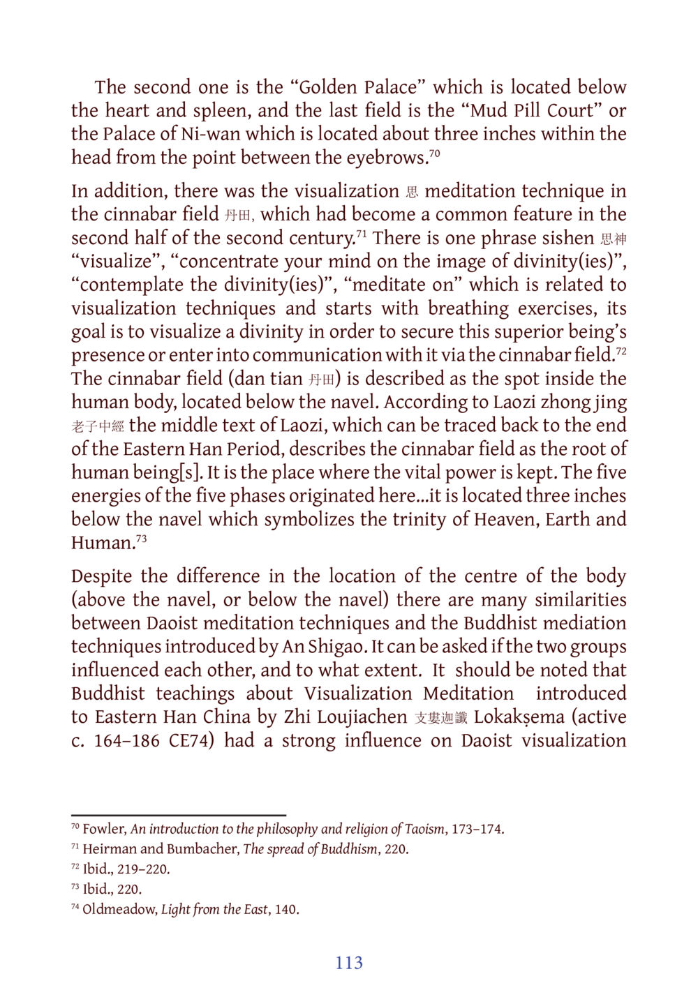 Exploring Daoist and Buddhist Visualization Techniques DIRI Journal  หน้า 134