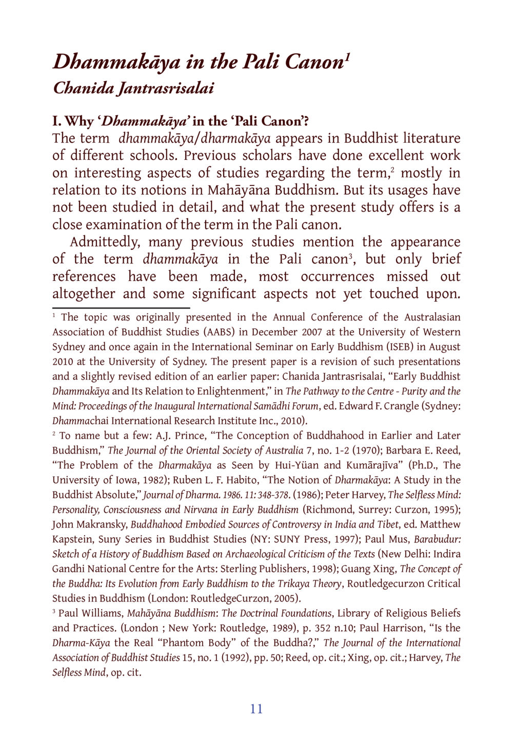 Dhamma-kāya in the Pali Canon DIRI Journal  หน้า 32