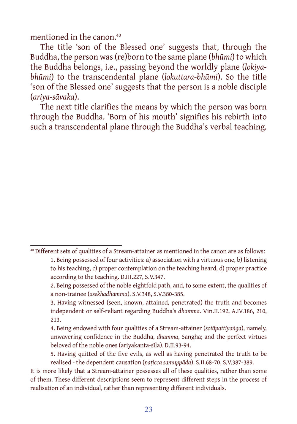 Qualities of a Stream-Attainer in Buddhism DIRI Journal  หน้า 44