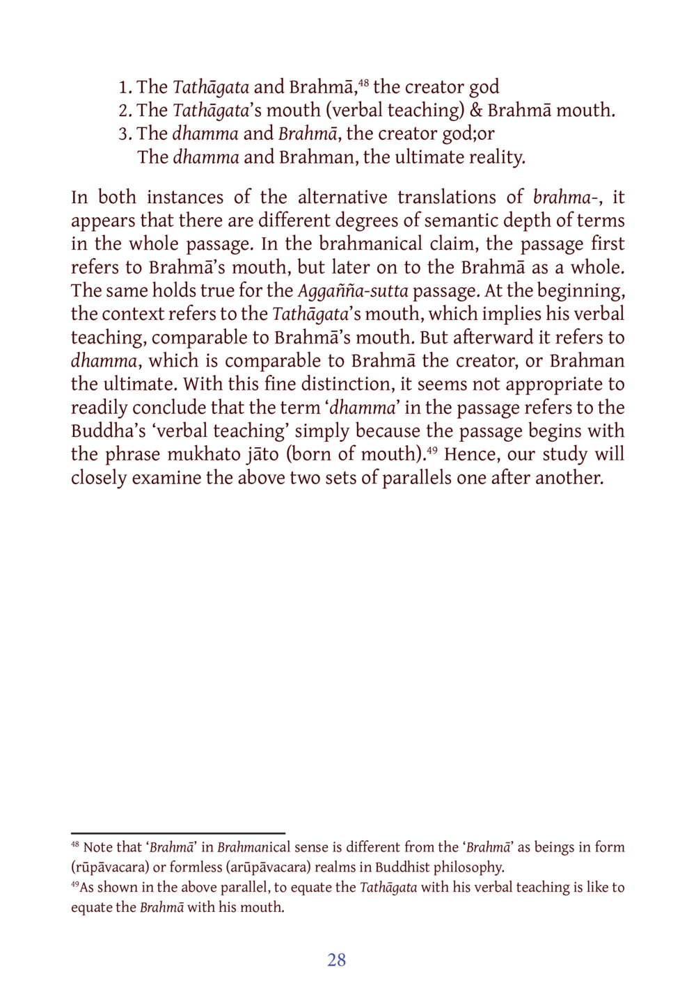 The Tathāgata and Brahmā: A Semantic Analysis DIRI Journal  หน้า 49