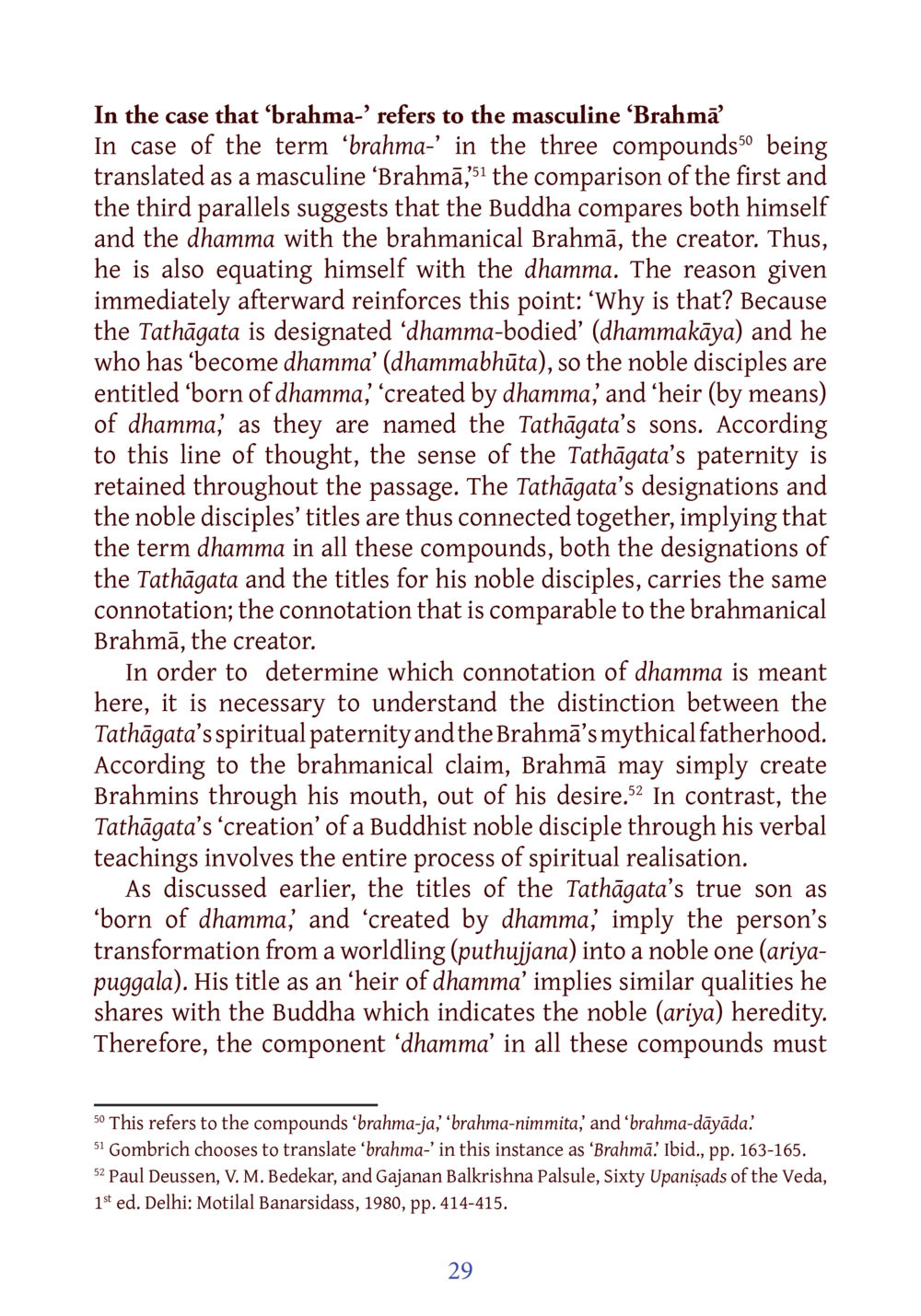 Understanding the Connotation of Dhamma in Relation to Brahma DIRI Journal  หน้า 50