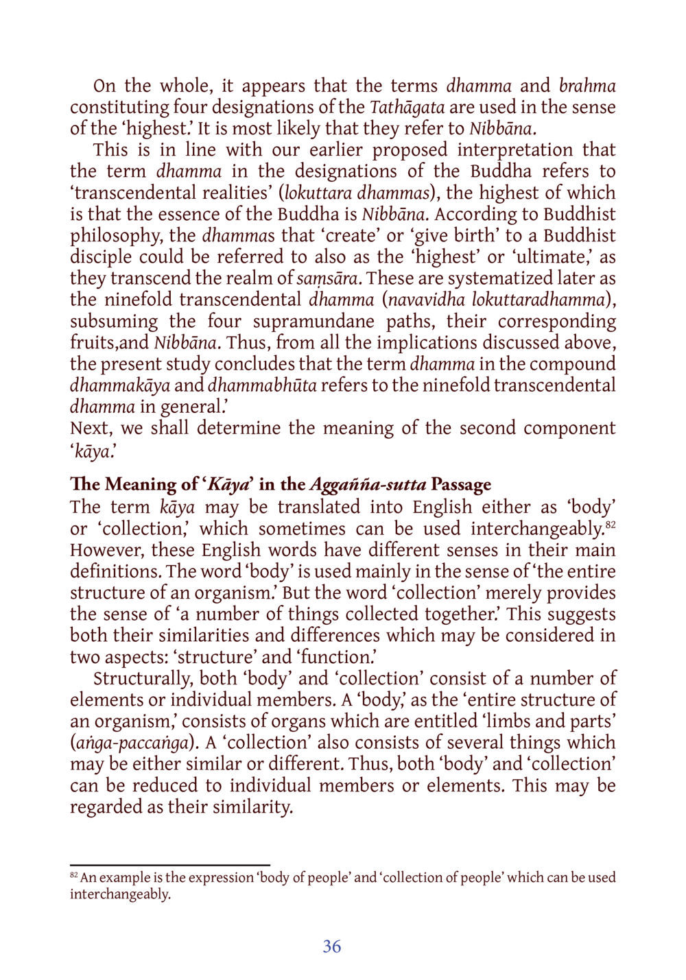 The Concept of Dhamma and Kāya in Buddhist Philosophy DIRI Journal  หน้า 57