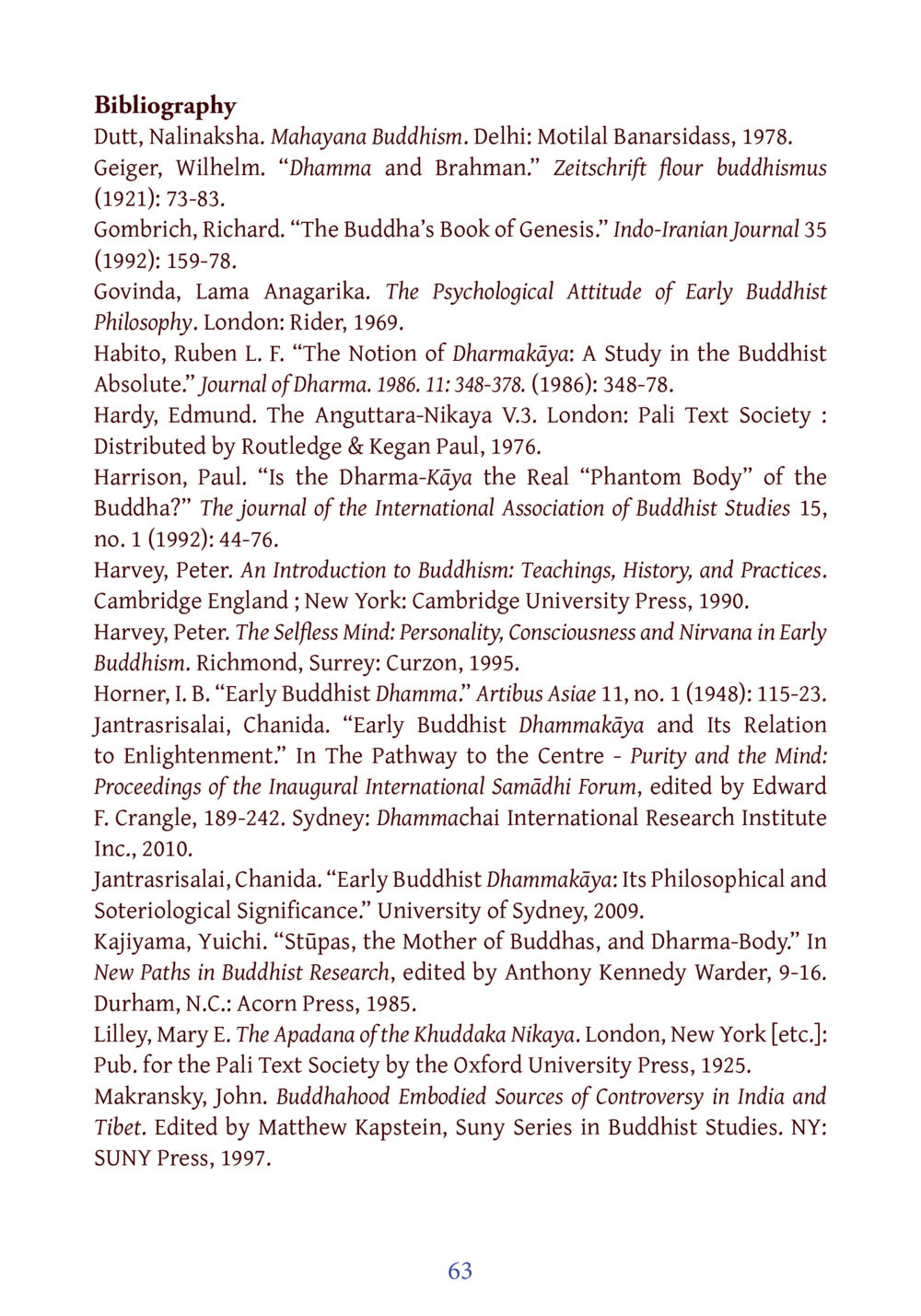 Bibliography of Buddhist Studies DIRI Journal  หน้า 84