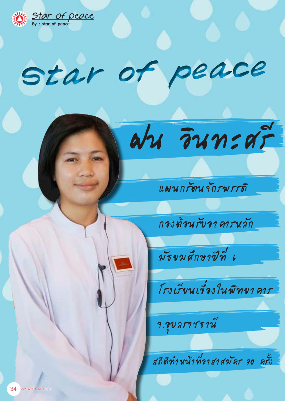 null นิตยสาร V-Peace ประจำเดือน เมษายน พ.ศ.2556 หน้า 36