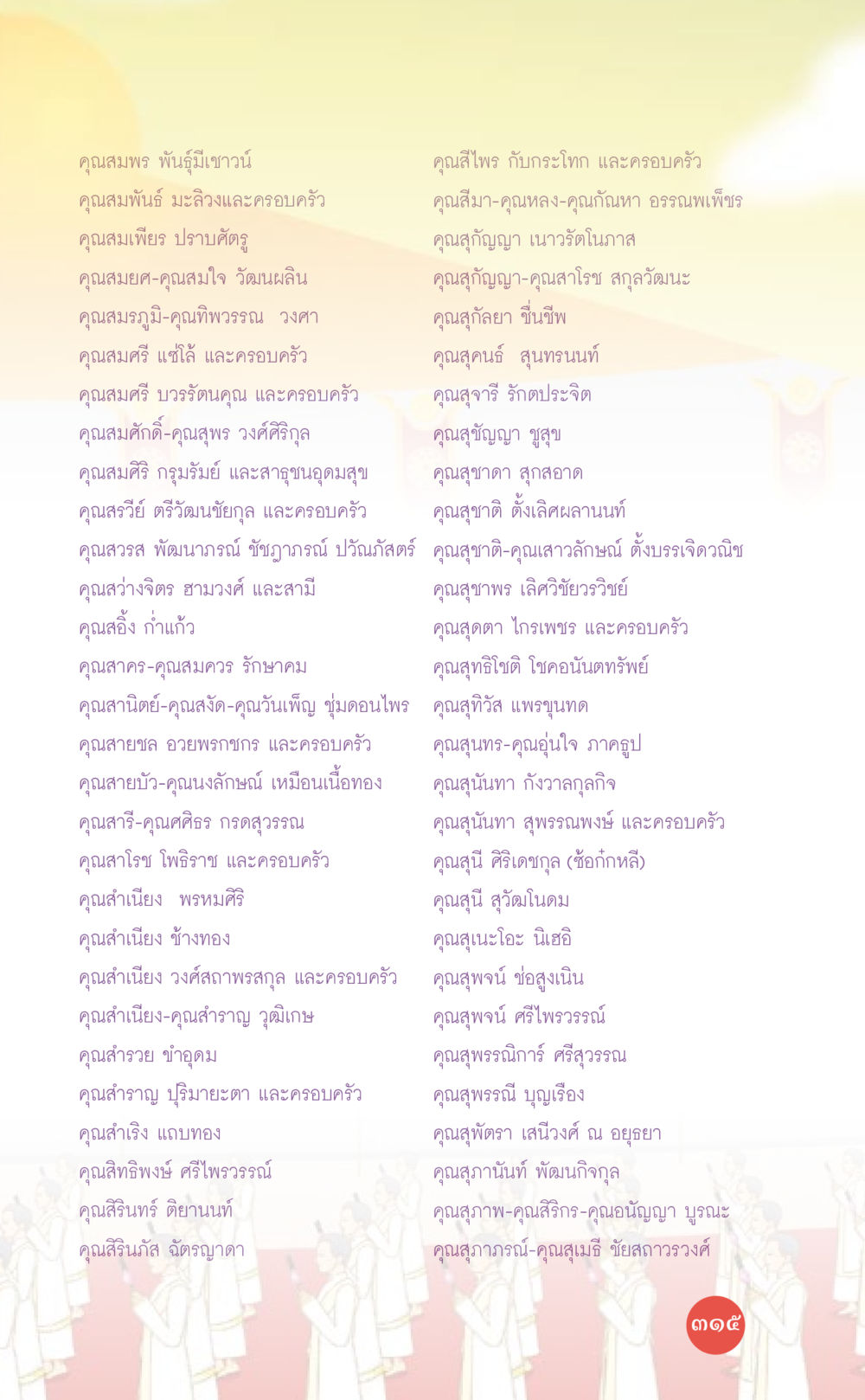 รายชื่อครอบครัวและบุคคลสำคัญ ที่นี่มีคำตอบ เล่ม 7 โดย คุณครูไม่ใหญ่ หน้า 315