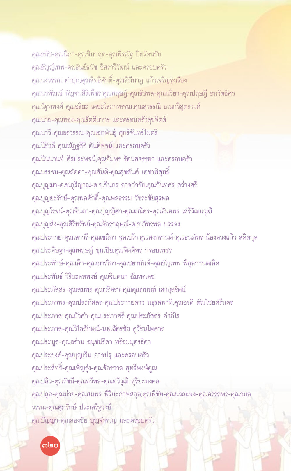 รายชื่อบุคคลและครอบครัว ที่นี่มีคำตอบ เล่ม 7 โดย คุณครูไม่ใหญ่ หน้า 320