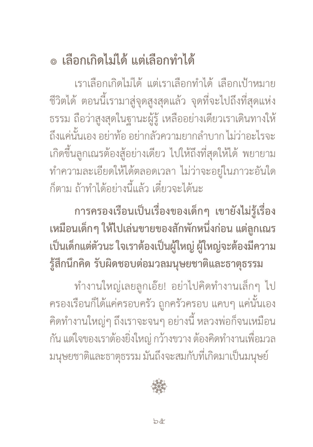 เลือกเกิดไม่ได้ แต่เลือกทำได้ ผ้าสีสุดท้าย หน้า 81