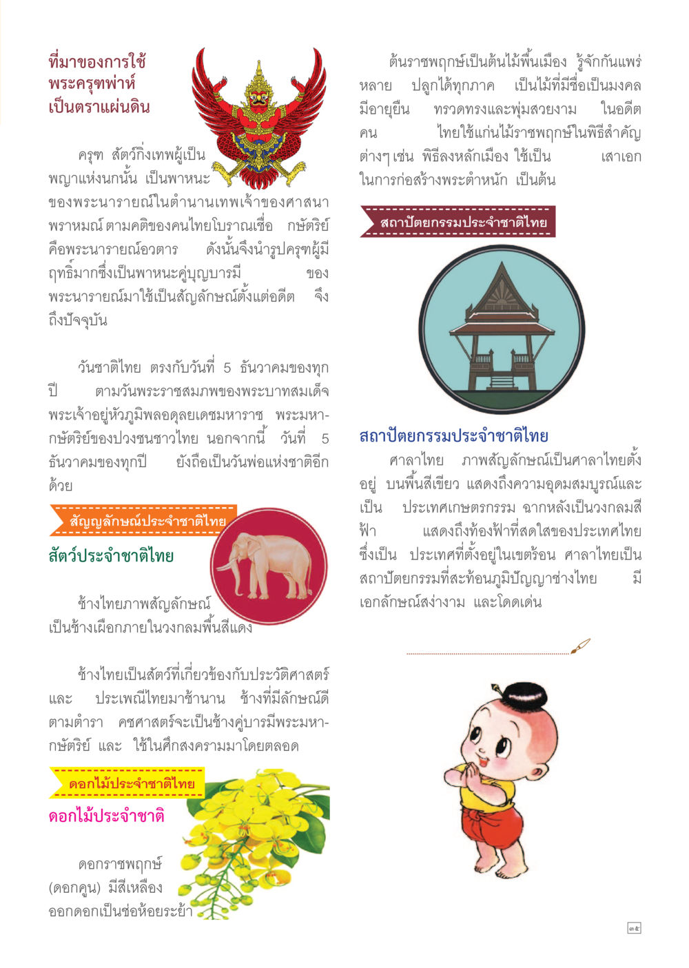 พระครูพ่อและสัญลักษณ์ประจำชาติไทย Dhamma TIME เดือนพฤษภาคม พ.ศ.2557 หน้า 35