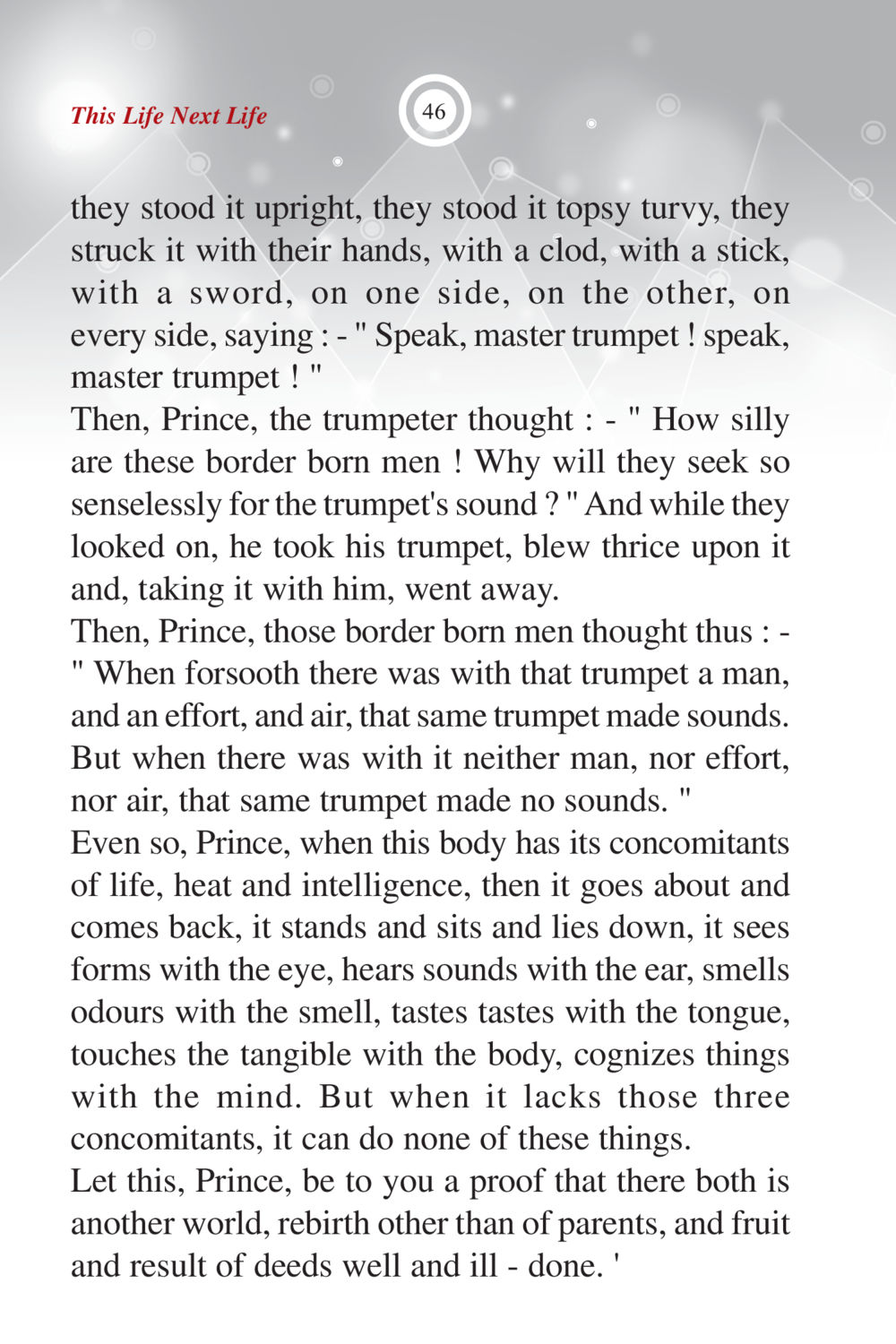 The Trumpet's Silence and the Body's Concomitants ภพนี้ ภพหน้า ฉบับเติมเต็ม หน้า 48