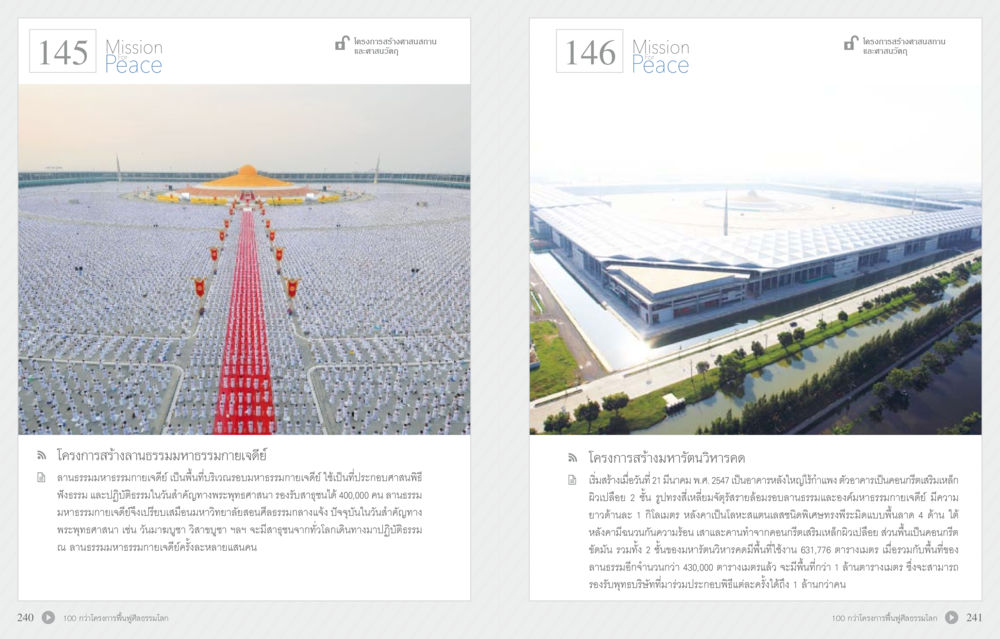 โครงการสร้างความสามัคคีมหาสติปัญญาเจดีย์ 70 ปี พระเทพญาณมหามุนี หน้า 122