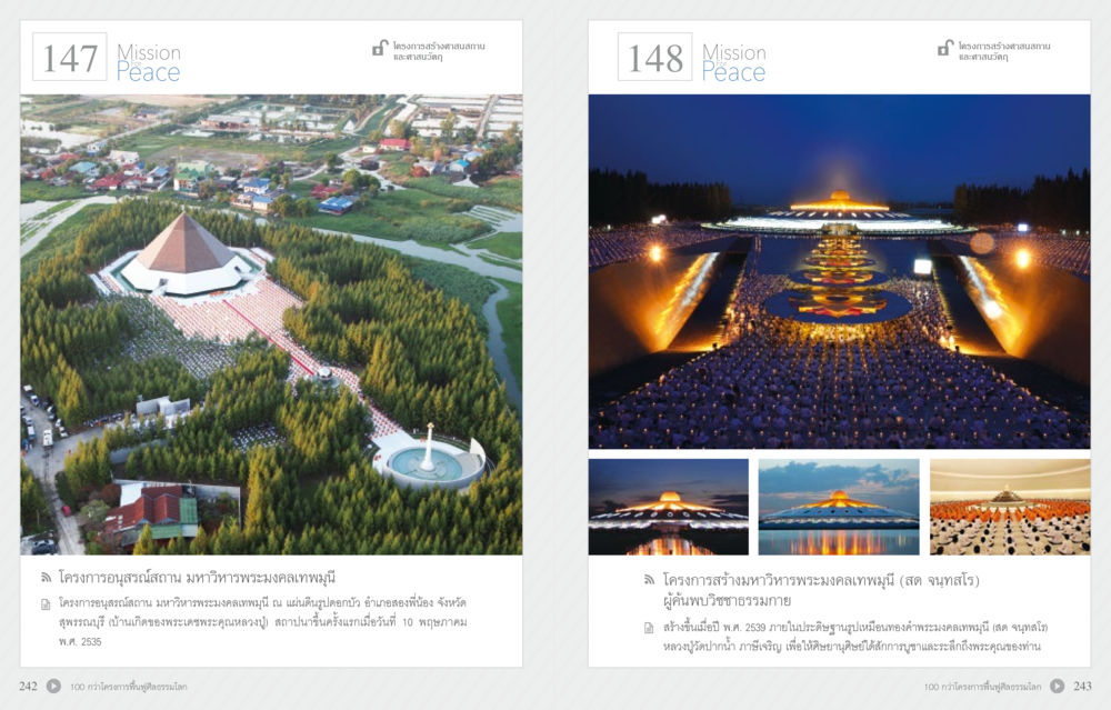โครงการอุทยานเฉลิมพระเกียรติ และพระวิหารพระบรมจุฬาลงงพูน 70 ปี พระเทพญาณมหามุนี หน้า 123