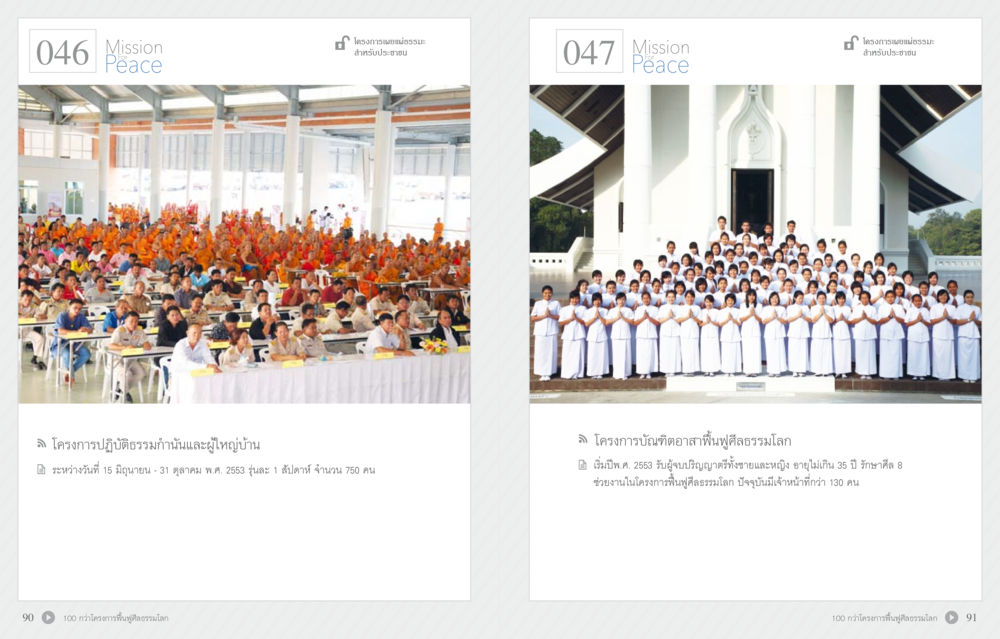 โครงการบำผันความธรรมบ้านและผู้ใหญ่บ้าน 70 ปี พระเทพญาณมหามุนี หน้า 47