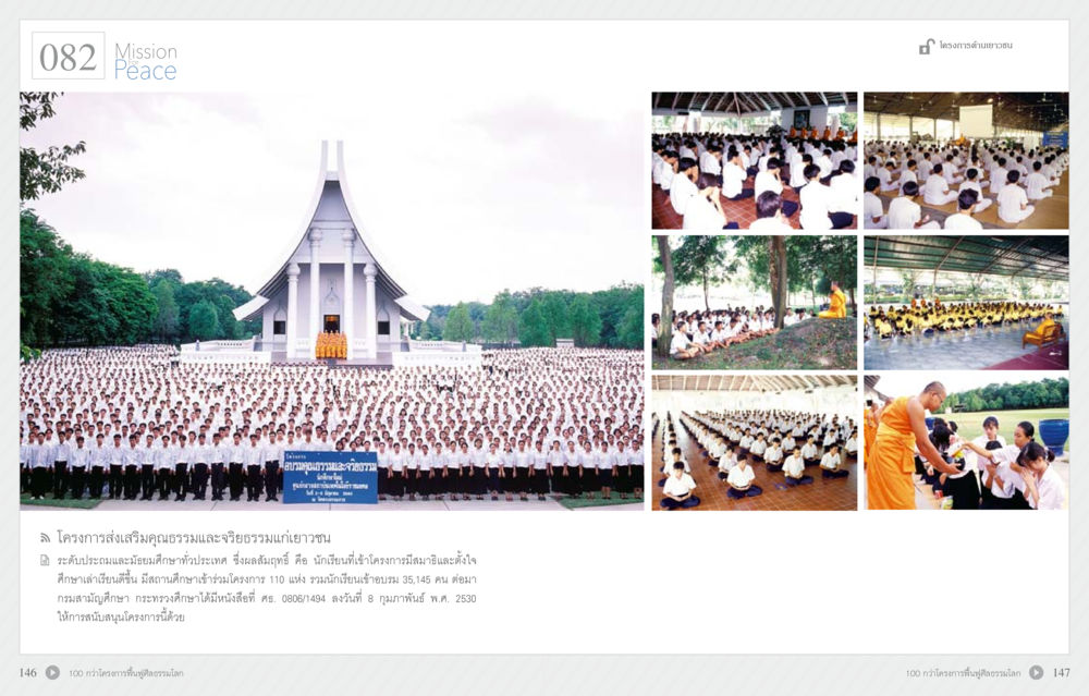โครงการส่งเสริมคุณธรรมและจริยธรรมเยาวชน 70 ปี พระเทพญาณมหามุนี หน้า 75