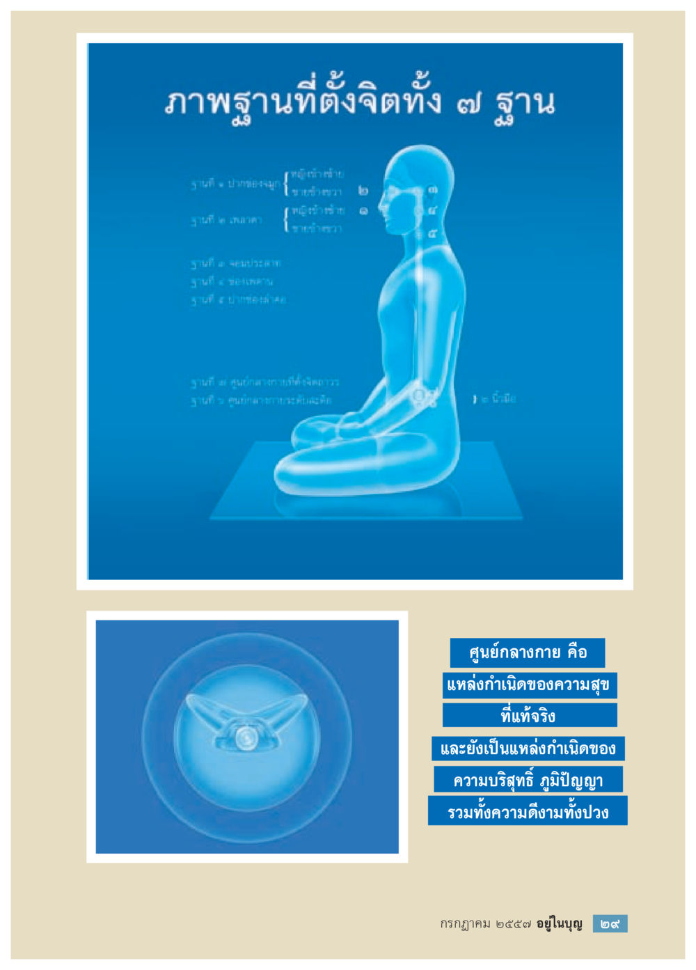null วารสารอยู่ในบุญประจำเดือน กรกฎาคม พ.ศ.2557 หน้า 31