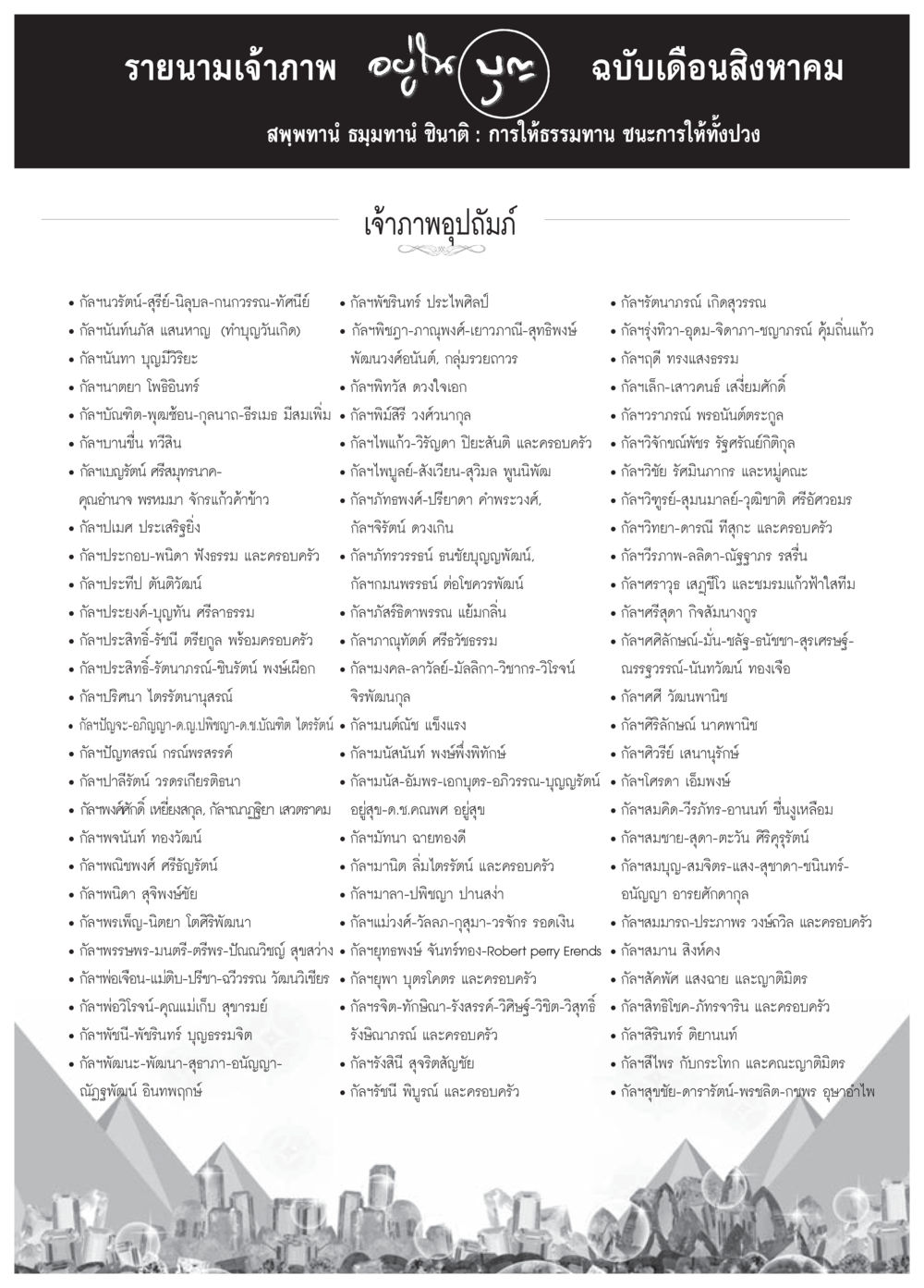 null วารสารอยู่ในบุญประจำเดือน สิงหาคม พ.ศ.2557 หน้า 119