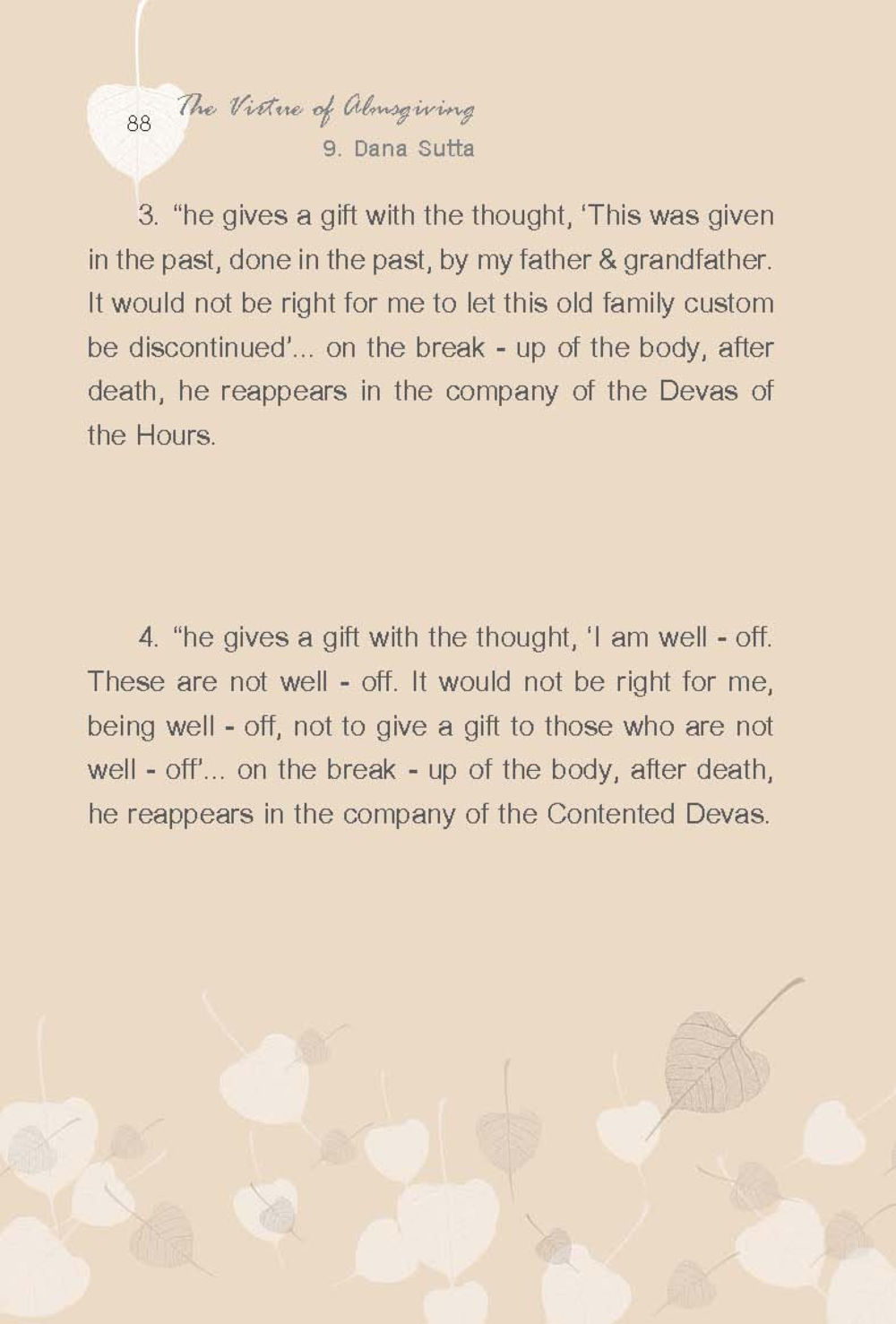 The Vitality of Absorbing Gifts ทานบารมี  สูตรลัดแห่งความสุข หน้า 88