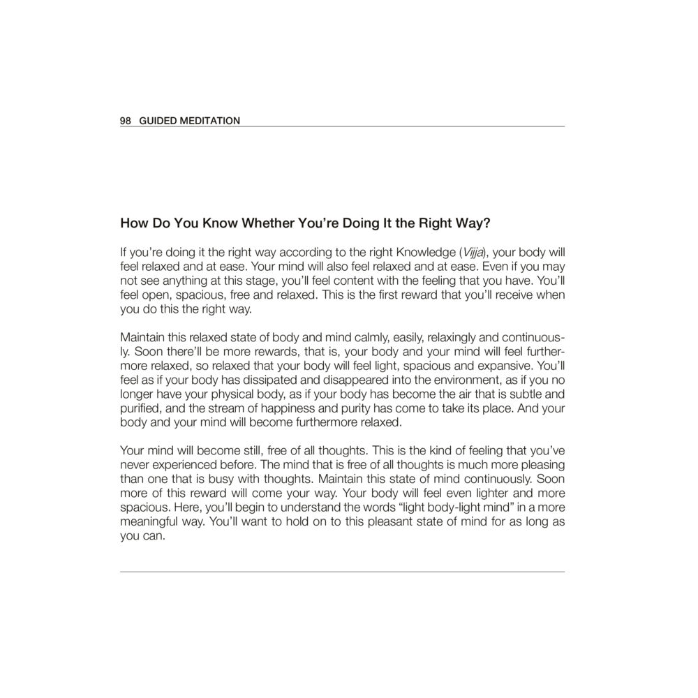 Understanding the Right Way to Achieve Relaxation Luang Por Dhammajayo, BEYOND WISDOM หน้า 102
