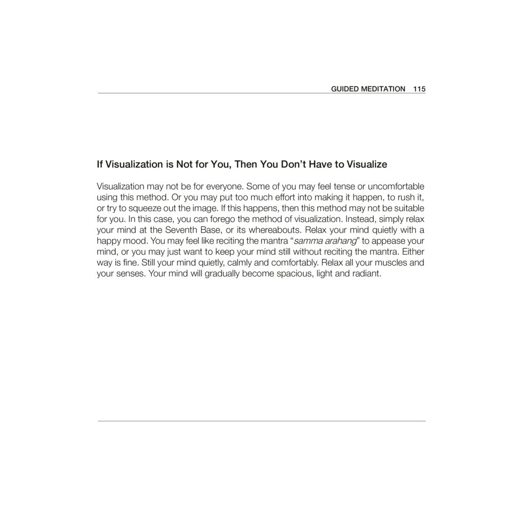 Exploring Alternatives to Visualization Luang Por Dhammajayo, BEYOND WISDOM หน้า 119