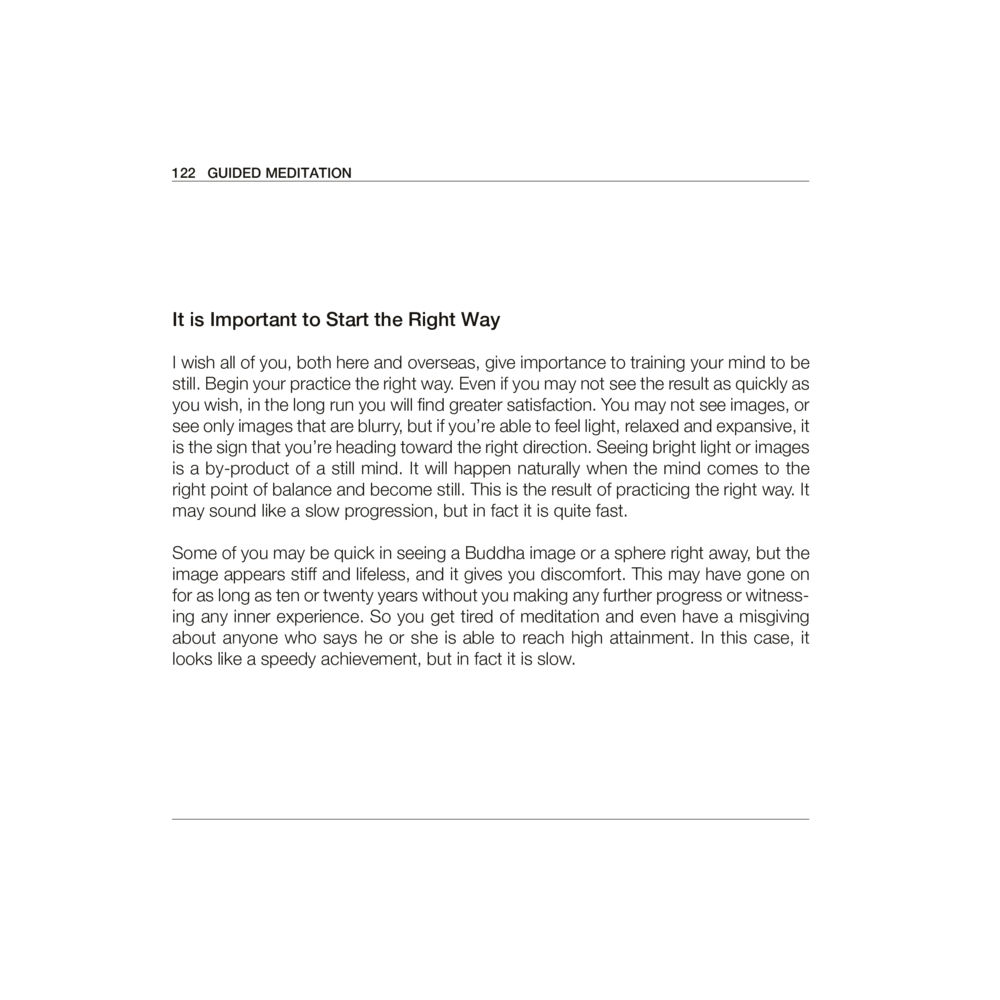 The Importance of Beginning Meditation Properly Luang Por Dhammajayo, BEYOND WISDOM หน้า 126