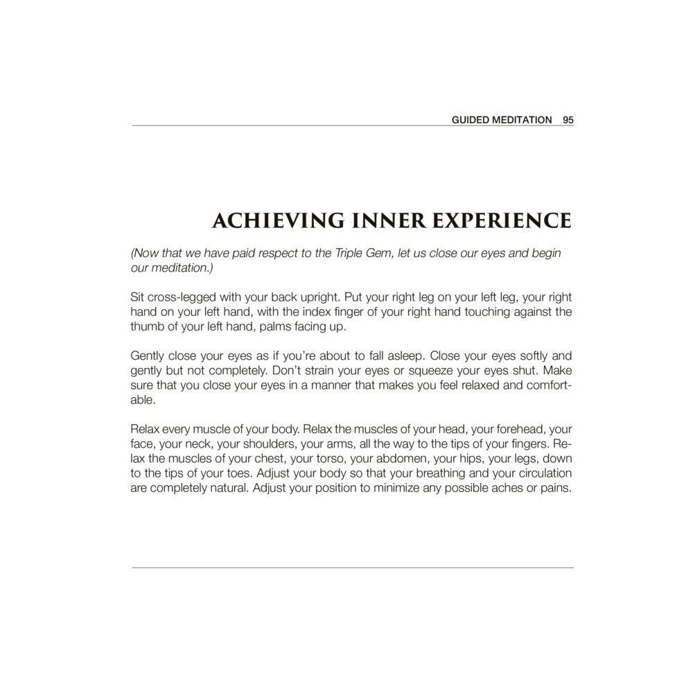 Guided Meditation for Achieving Inner Experience Luang Por Dhammajayo, BEYOND WISDOM หน้า 99