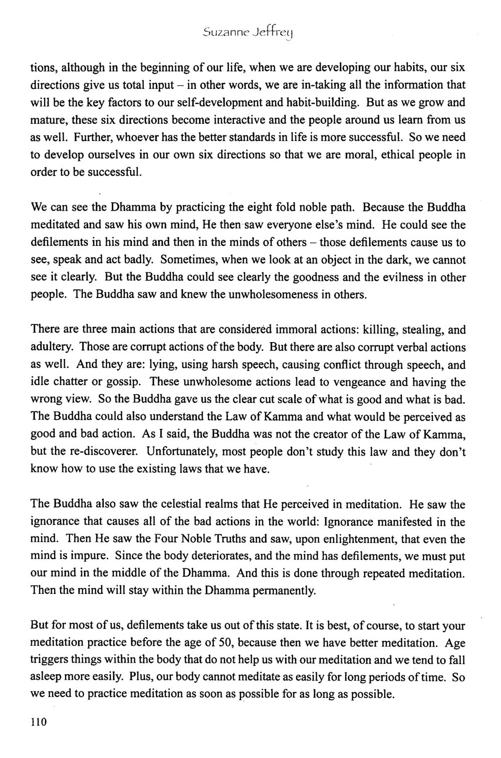 The Path to Self-Development and Ethical Living The Meeting with a Dhamma Master หน้า 111
