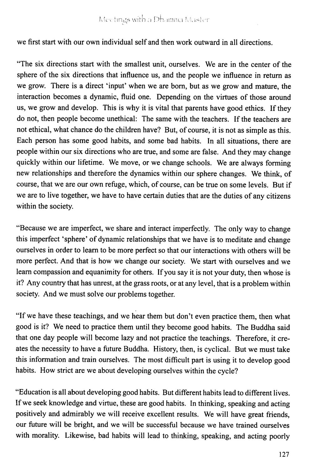 Mappings with a Dharma Master The Meeting with a Dhamma Master หน้า 128
