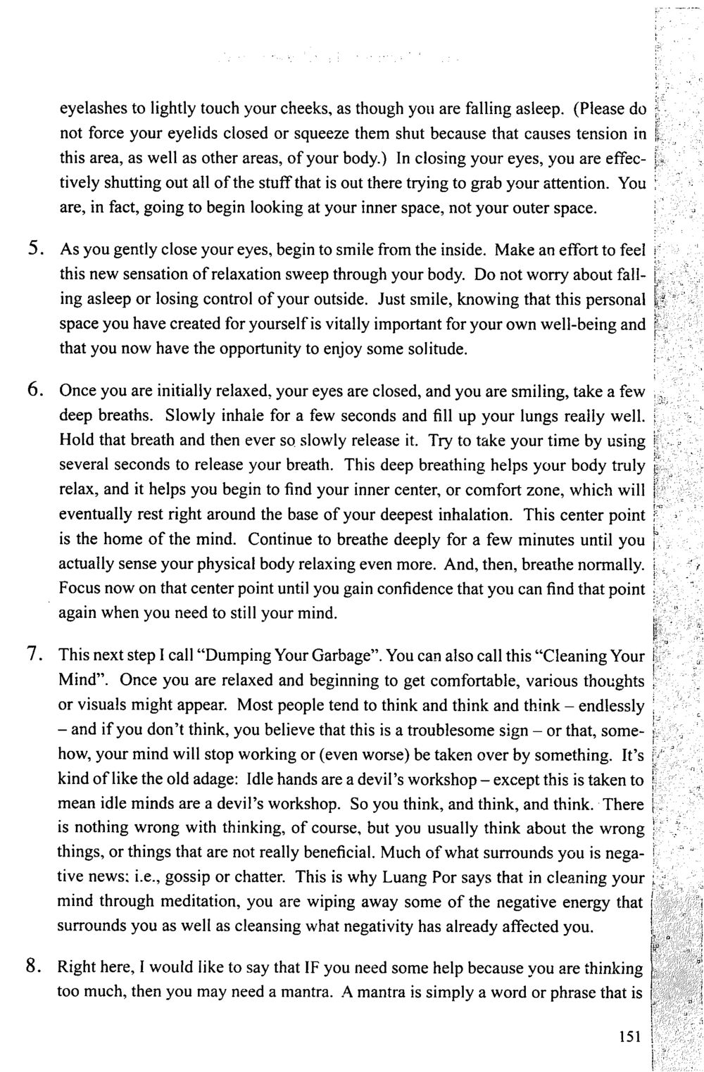 Meditation Techniques for Inner Peace The Meeting with a Dhamma Master หน้า 150