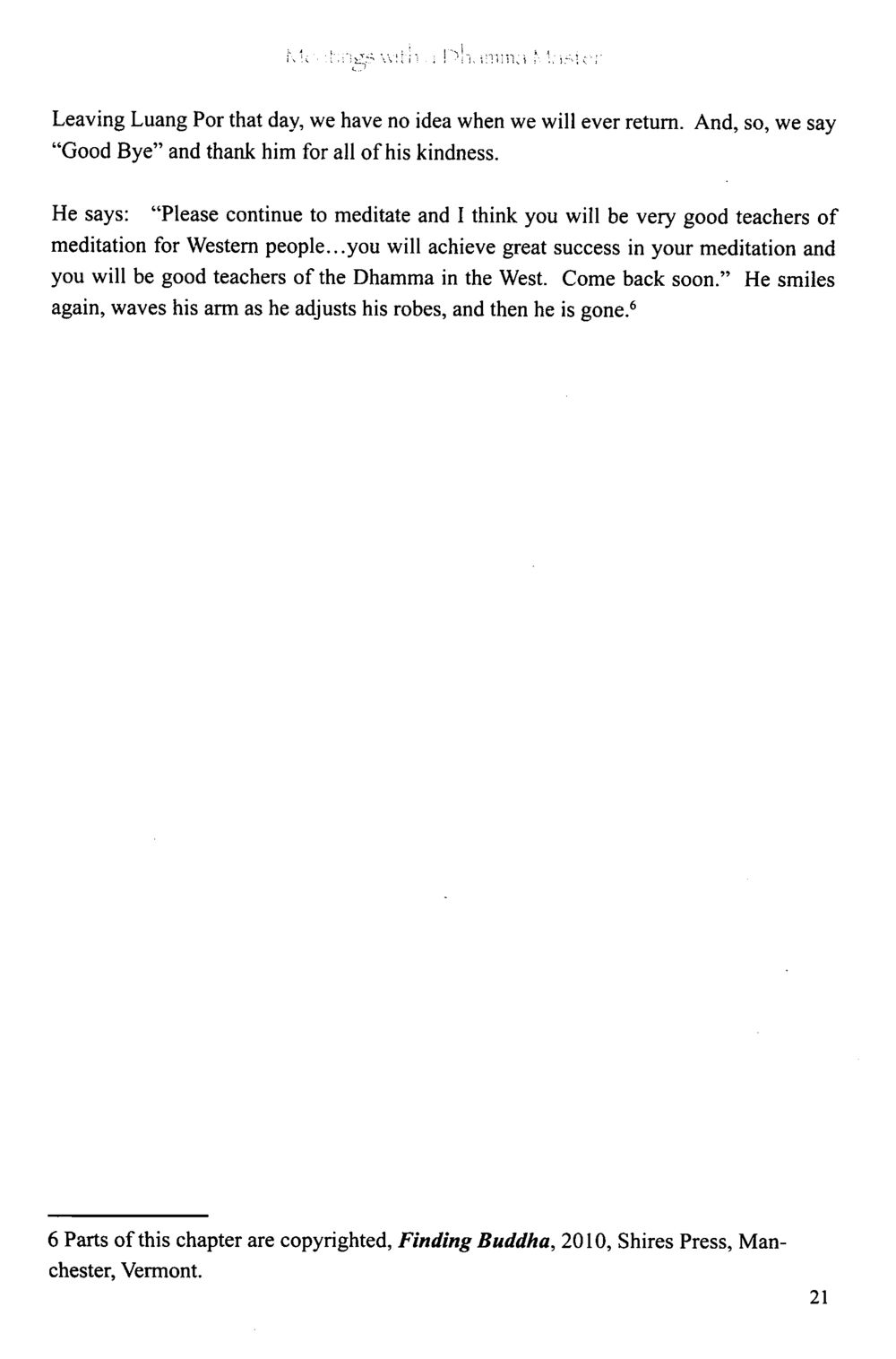 Reflections on Meditation and Teachings of Luang Por The Meeting with a Dhamma Master หน้า 29