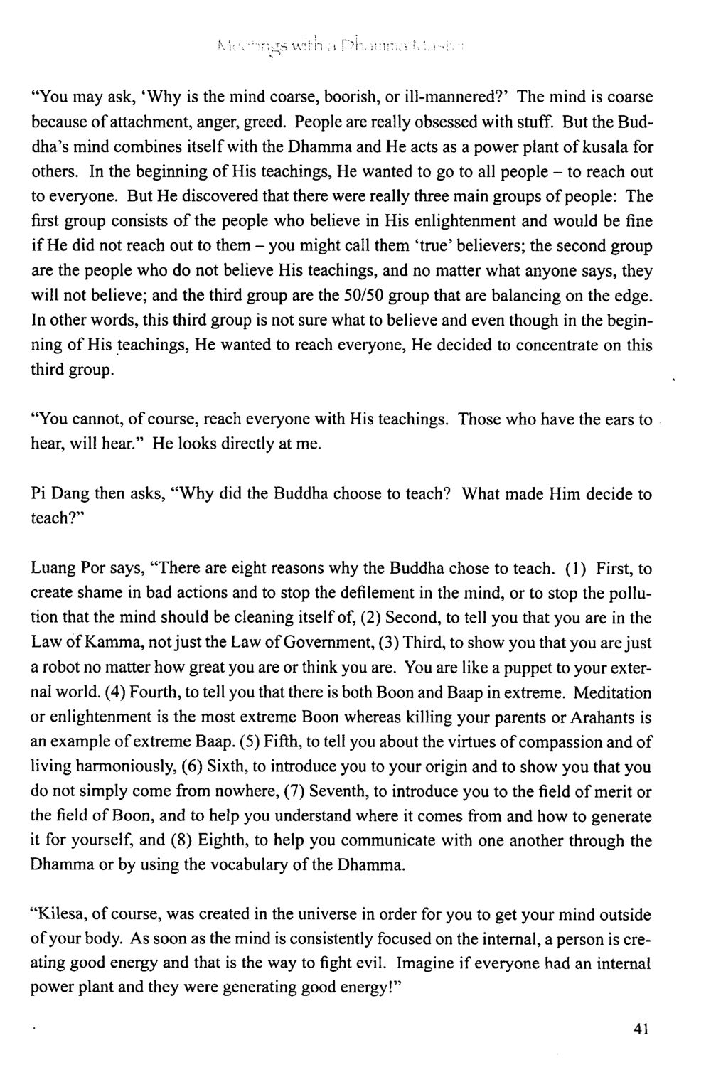Understanding the Buddha's Teachings The Meeting with a Dhamma Master หน้า 46