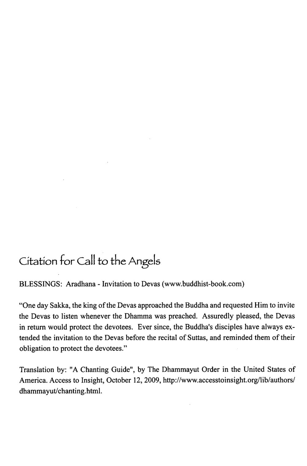 Call to the Angels: Invitation to Devas The Meeting with a Dhamma Master หน้า 6