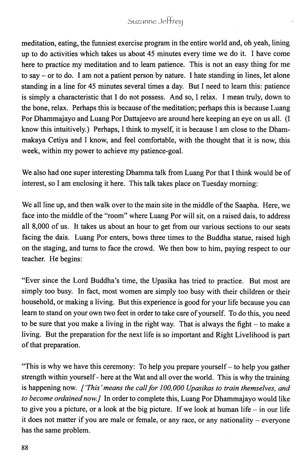 Journey Towards Patience Through Meditation The Meeting with a Dhamma Master หน้า 89