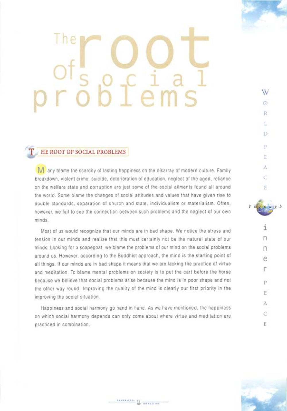 The Root of Social Problems World Peace Through inner peac หน้า 13