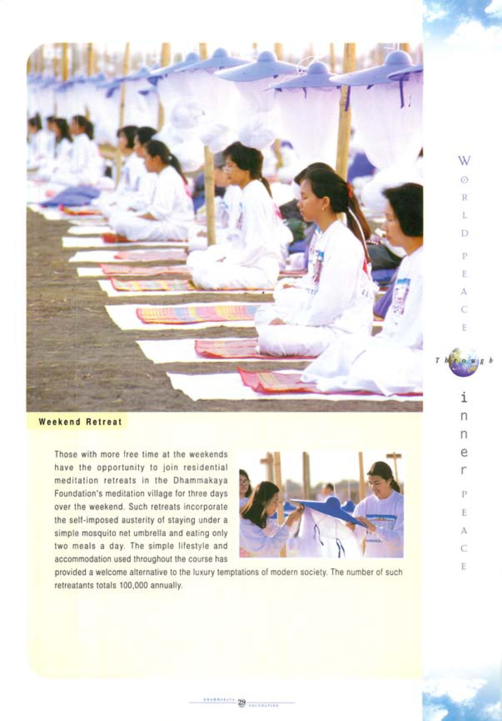 Weekend Meditation Retreats at Dhammakaya Foundation World Peace Through inner peac หน้า 31