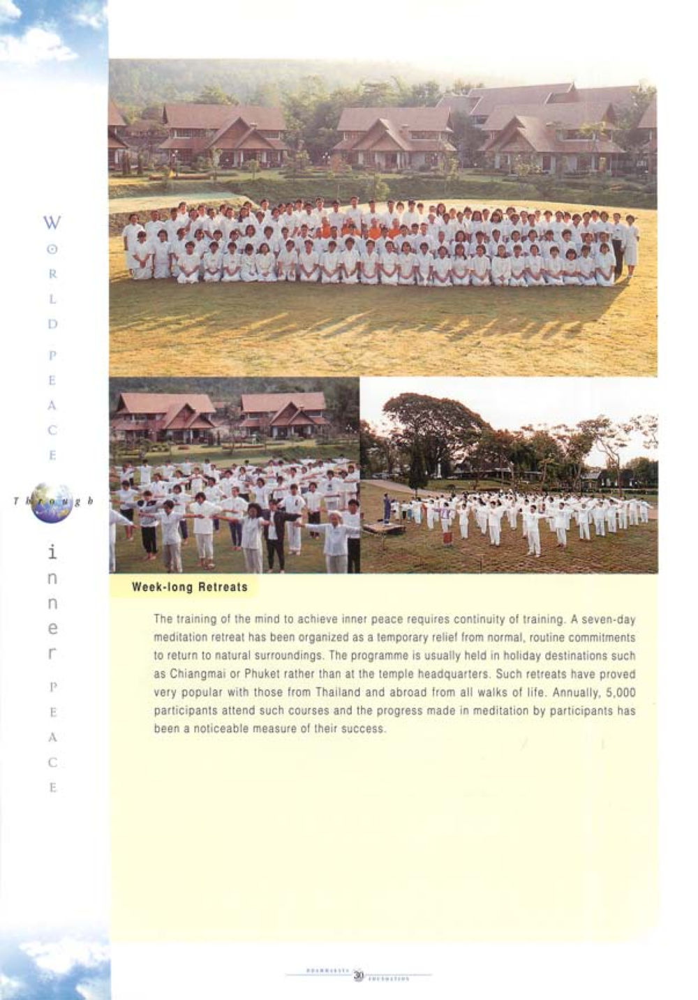 Week-long Meditation Retreats World Peace Through inner peac หน้า 32