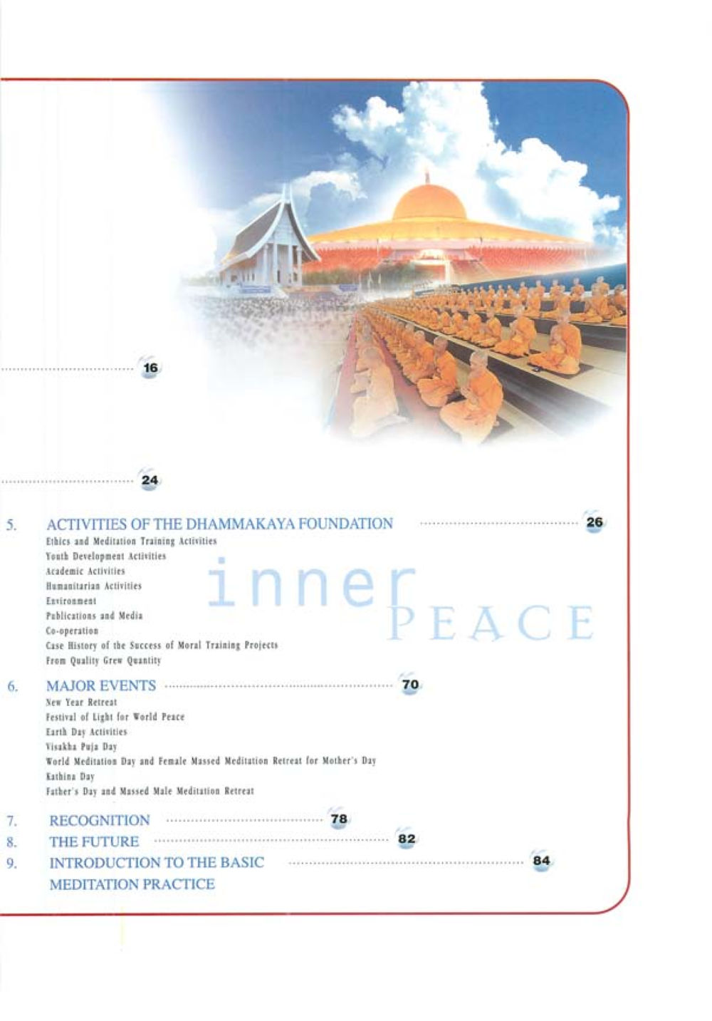 Activities of the Dhammakaya Foundation World Peace Through inner peac หน้า 5