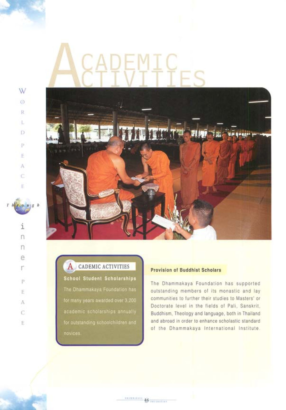 Academic Activities of the Dhammakaya Foundation World Peace Through inner peac หน้า 48