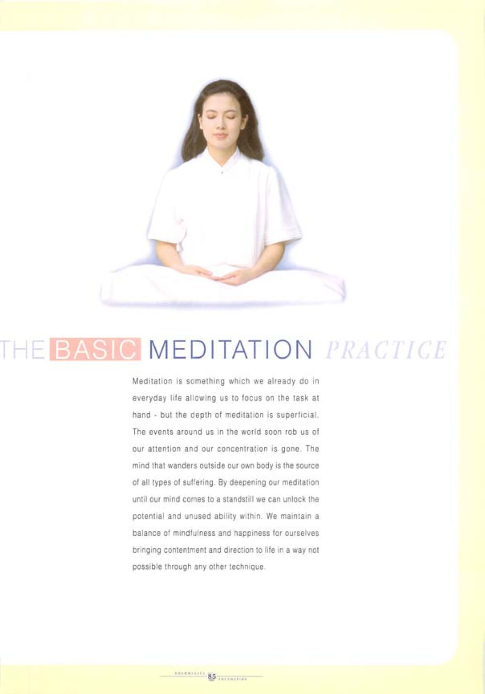The Basic Meditation Practice World Peace Through inner peac หน้า 87