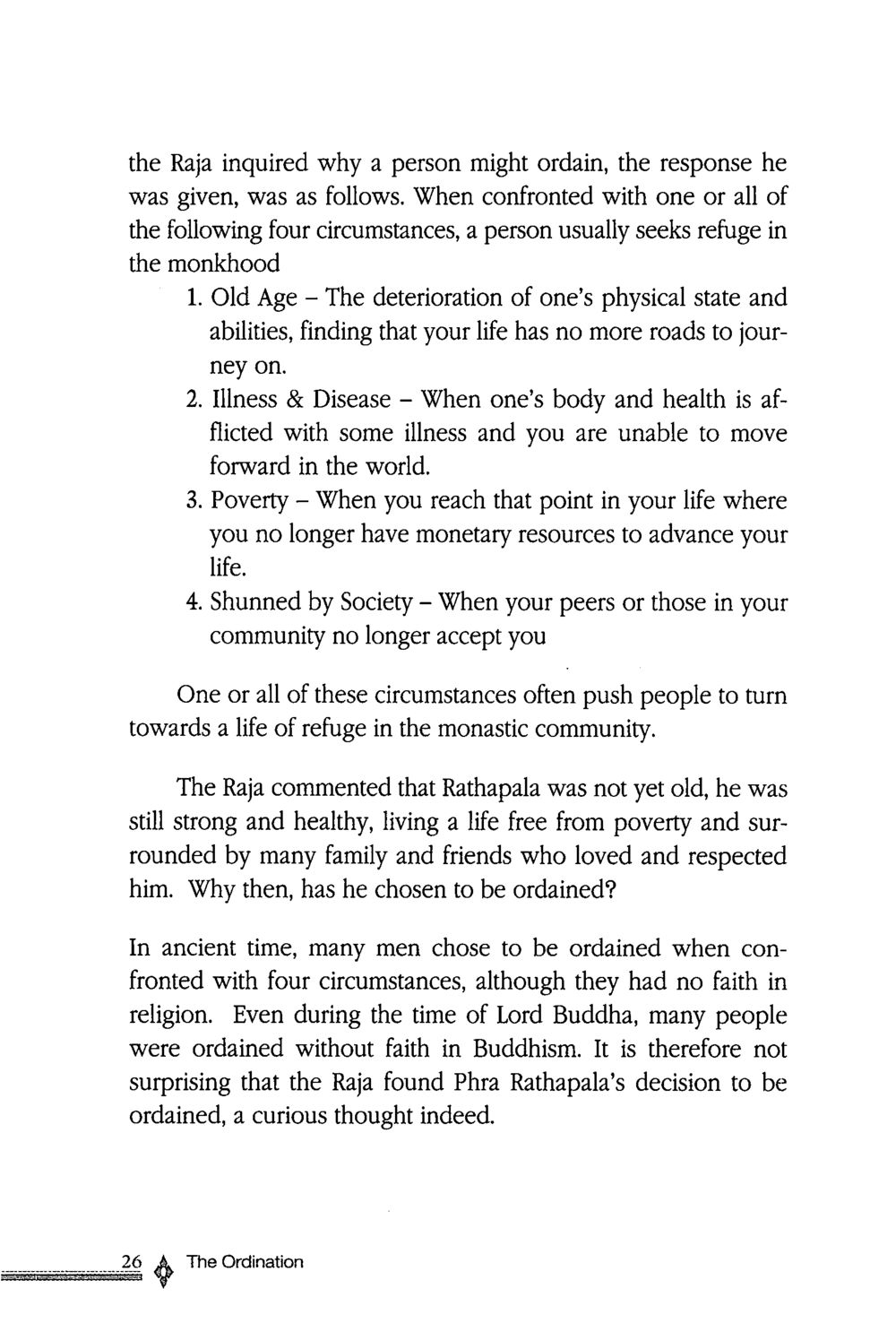The Circumstances Leading to Ordination The ordination หน้า 27