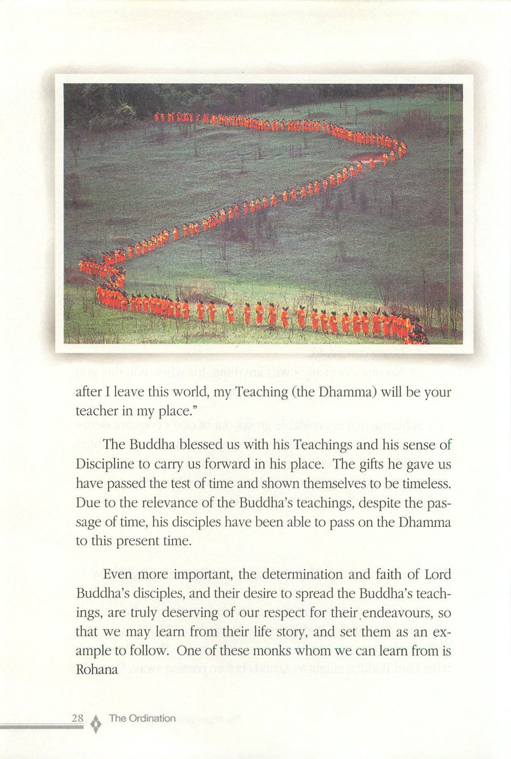 The Timeless Teachings of the Buddha The ordination หน้า 29