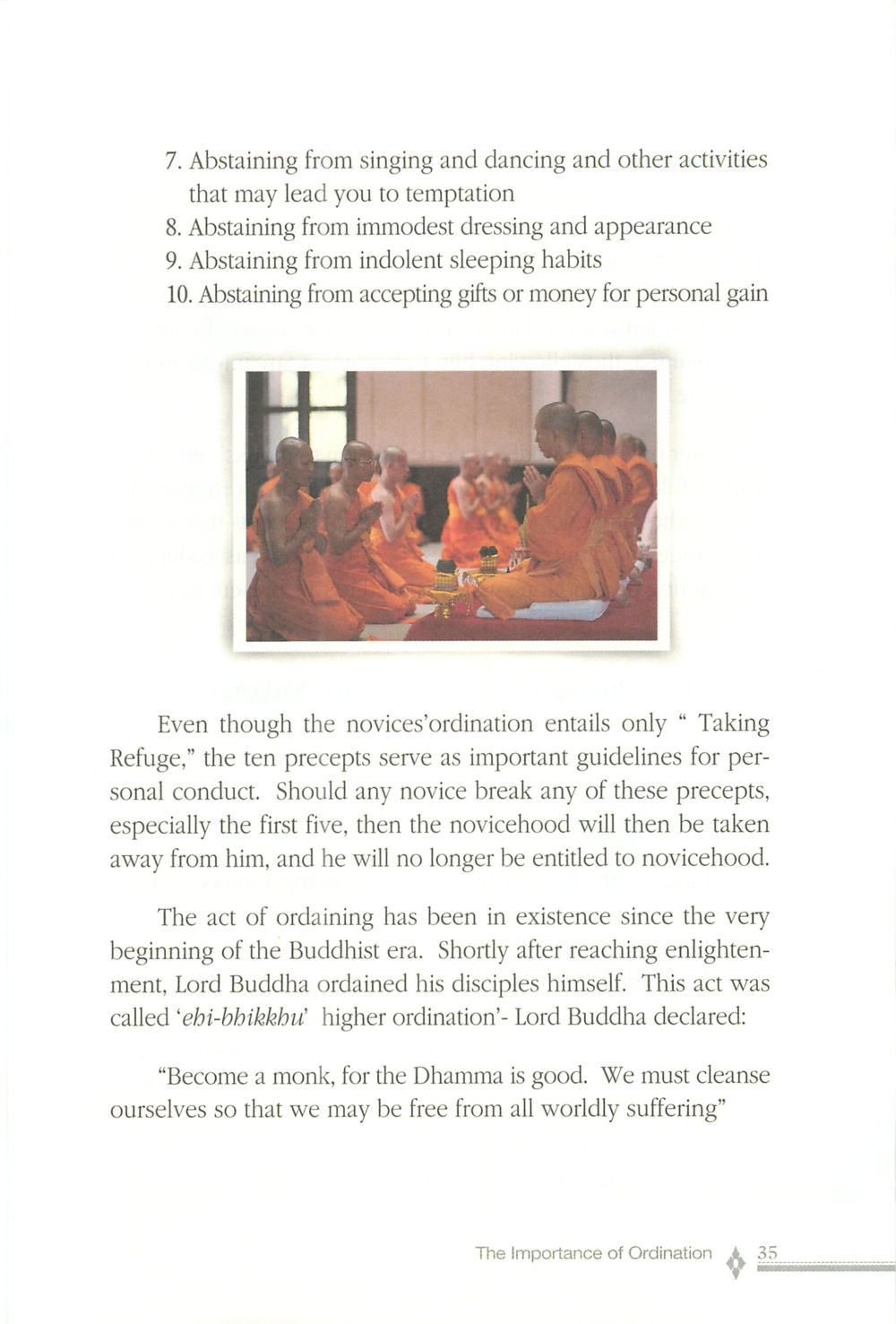 Understanding Novice Ordination in Buddhism The ordination หน้า 36