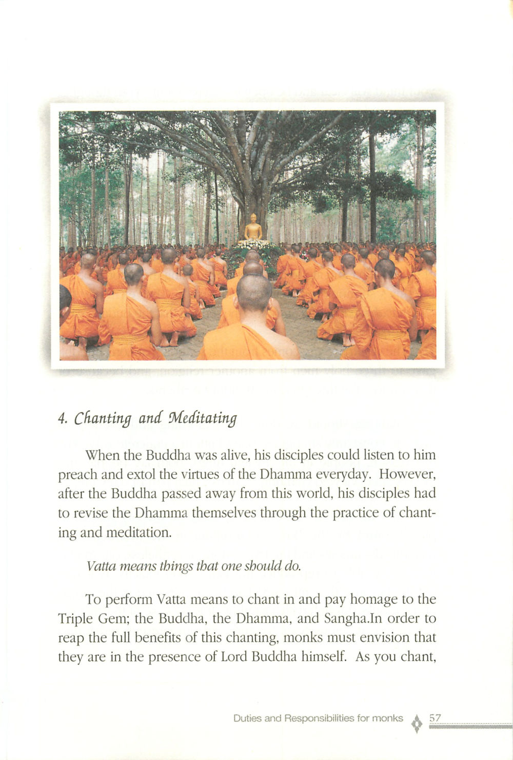 Chanting and Meditating in Buddhism The ordination หน้า 58
