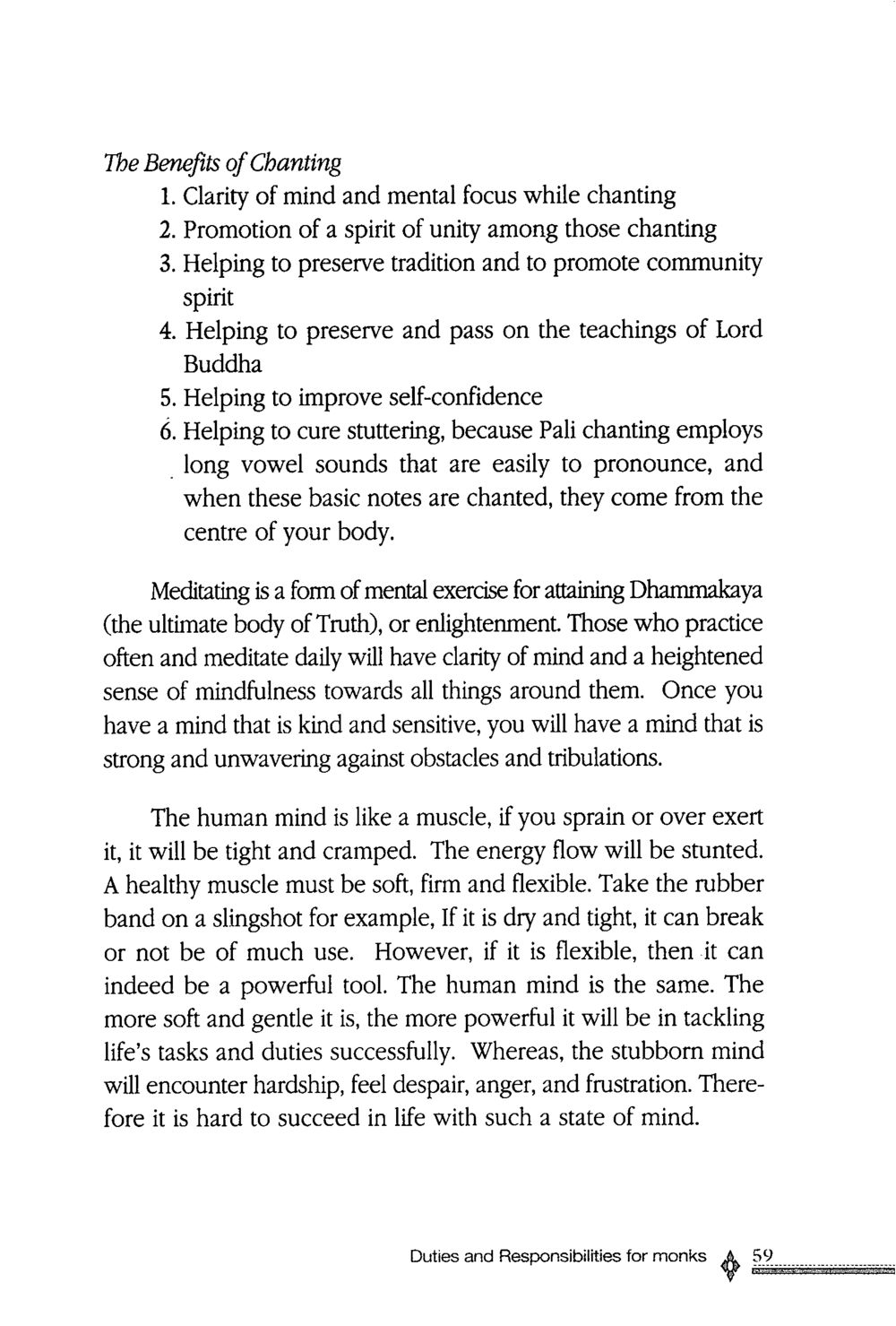 The Benefits of Chanting The ordination หน้า 60