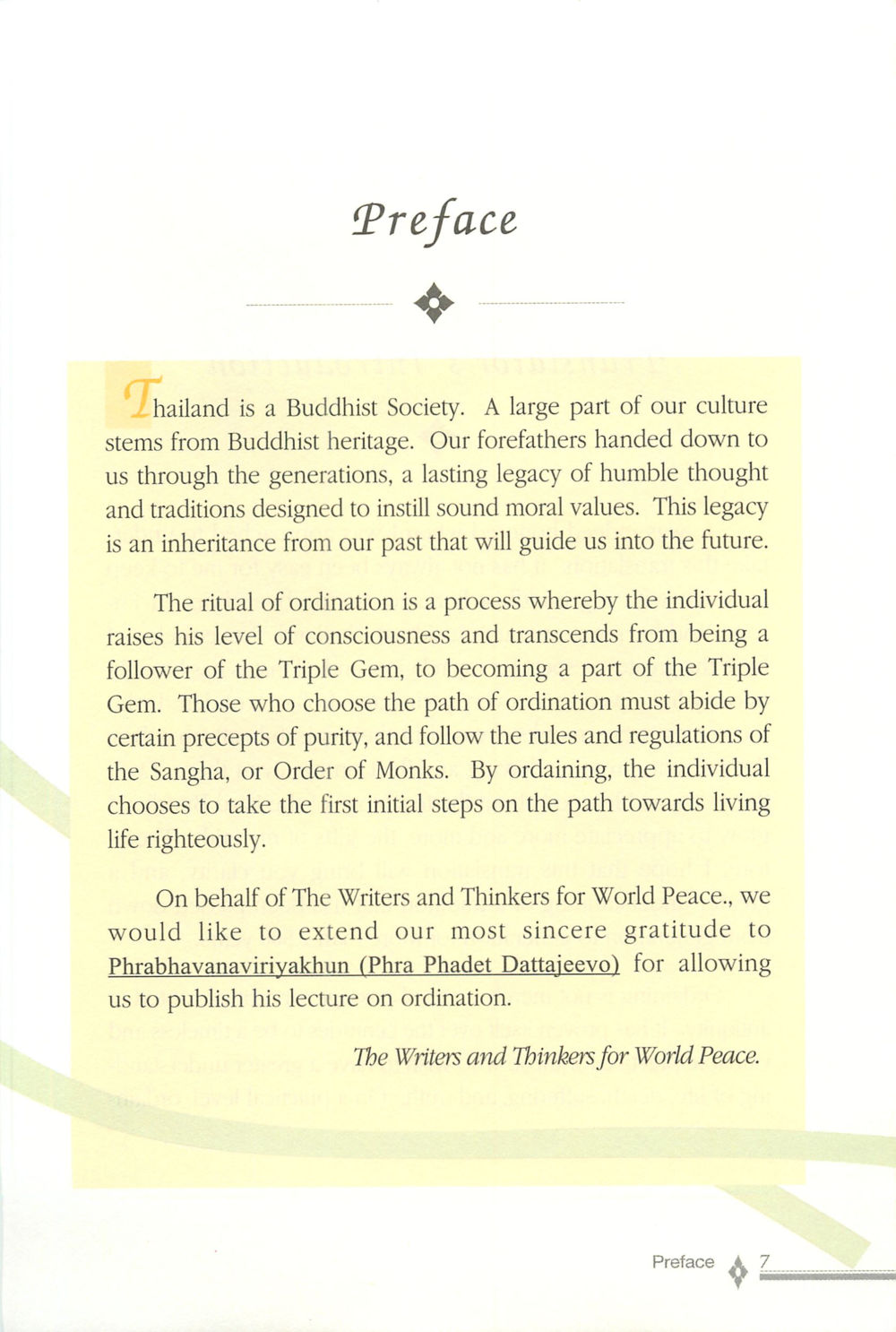 The Significance of Ordination in Thai Buddhism The ordination หน้า 8