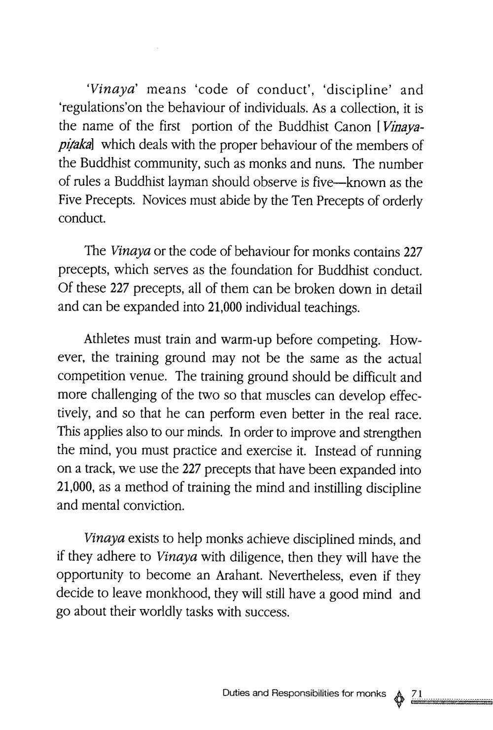 Understanding Vinaya: The Code of Conduct in Buddhism The ordination หน้า 72