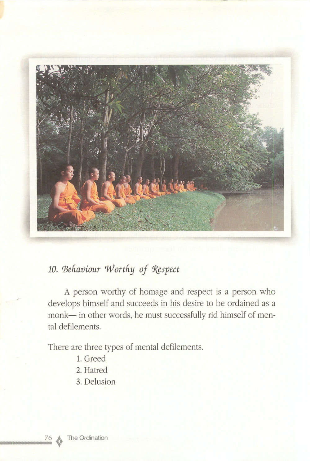 Behaviour Worthy of Respect The ordination หน้า 77