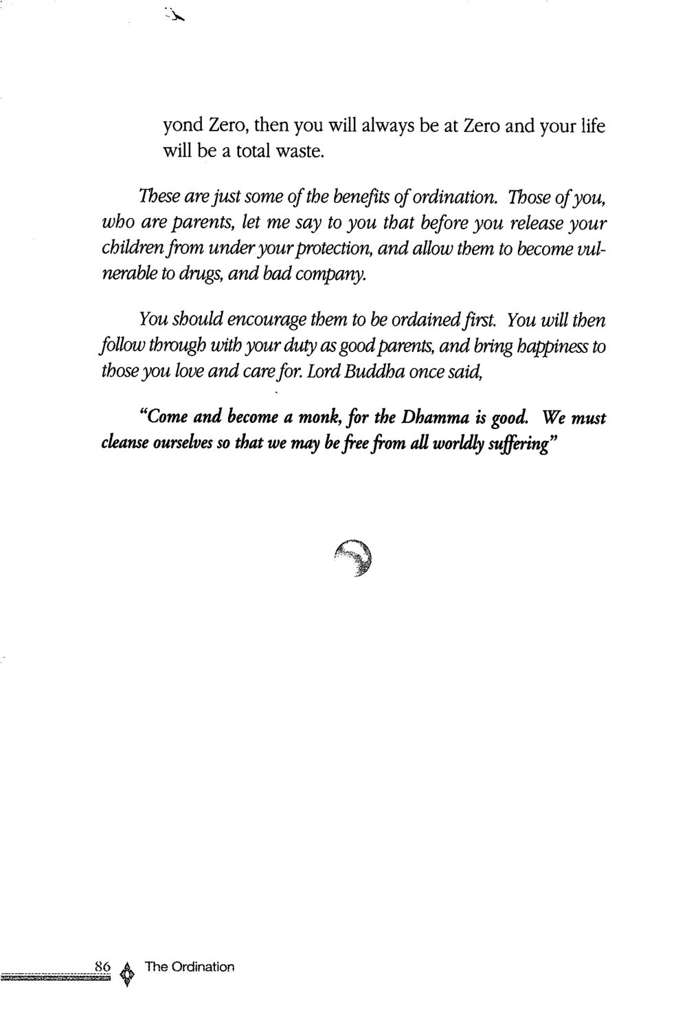 The Benefits of Ordination in Buddhism The ordination หน้า 87