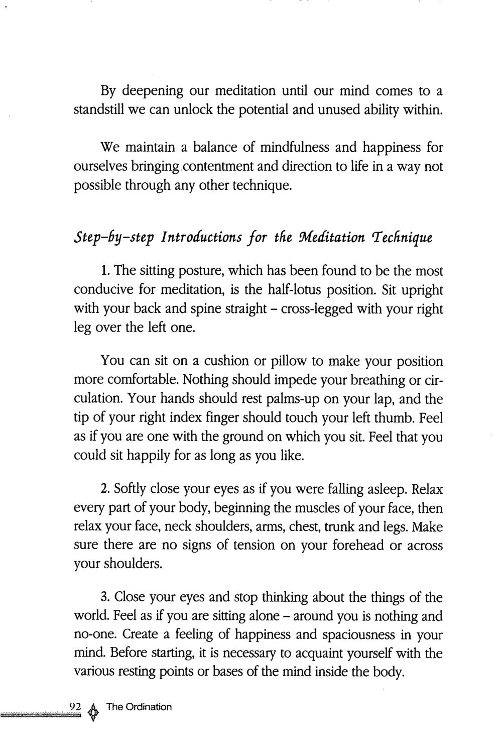 Unlocking Meditation Potential The ordination หน้า 93