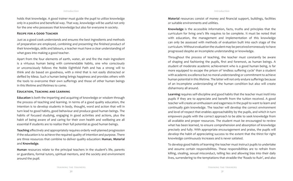 The Virtues of a Good Teacher Training the trainer part 1 หน้า 16