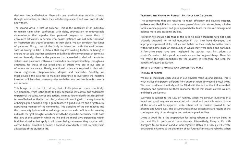Teaching Respect, Patience, and Discipline in Education Training the trainer part 1 หน้า 27